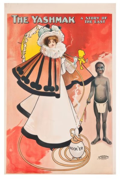 "O Yashmak, uma história do Oriente" - J. Hassall - Plakat, 1897 de John Hassall