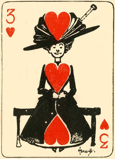 A virgem que espera, dos três corações, 1910. de John Hassall