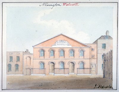 Capela Beresford, Beresford Street, Southwark, Londres, 1824 de John Hassell