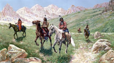 No país de Cheyenne, 1896 de John Hauser