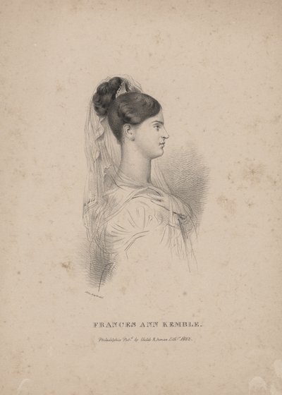 Frances Ann Kemble, lito de Childs und Inman de John Hayter
