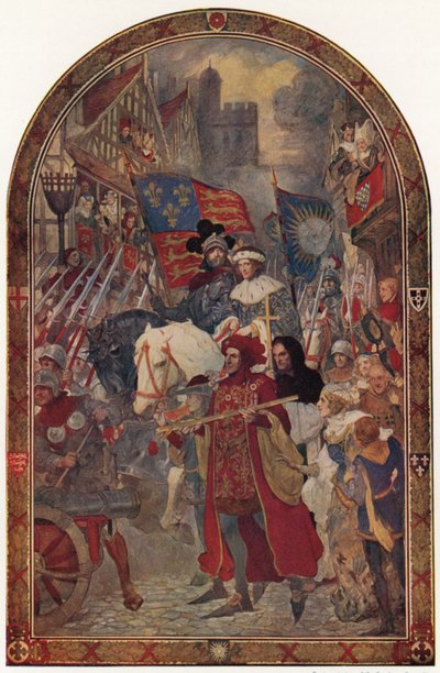 Henrique VI A Batalha de Barnet, 1471 de John Henry Amshewitz