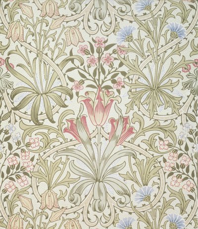Persa wallpaper, projetado por John Henry Dearle (1860-1932) para Morris and Company de John Henry Dearle