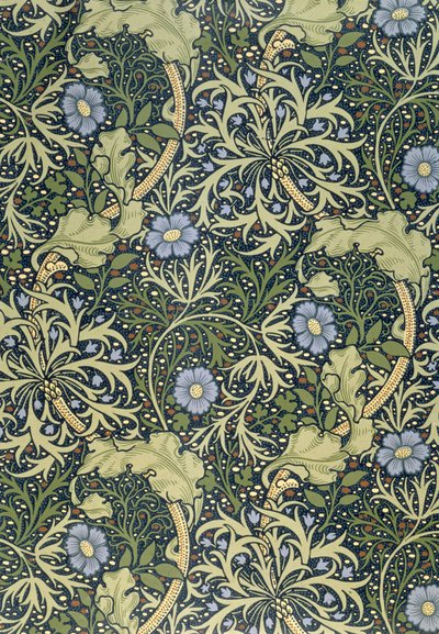 Papel de parede de algas, desenhado por John Henry Dearle (1860-1932) para Morris and Company, 1901 de John Henry Dearle