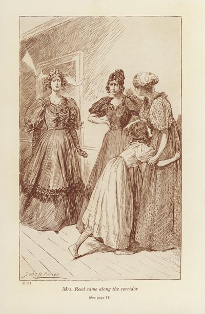 Ilustração para Jane Eyre de Charlotte Bronte (litografia) de John Henry Frederick (after) Bacon