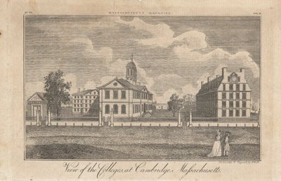Vista das faculdades em Cambridge, Massachusetts de John Henry Hill