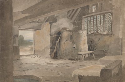 Estudo de um interior de casa de campo de John Henry Mole