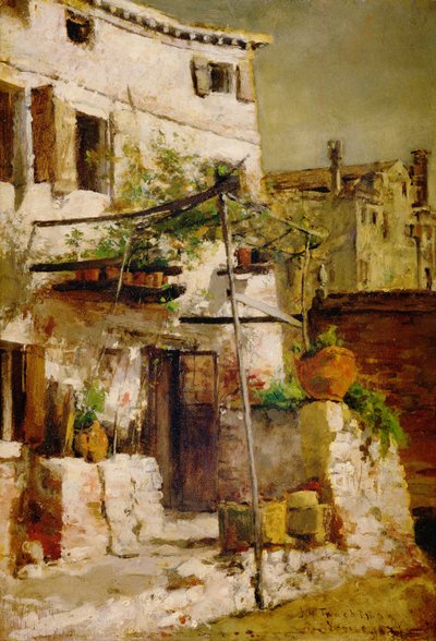Uma cena veneziana, 1877 de John Henry Twachtman