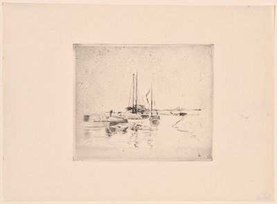 Quatro barcos de John Henry Twachtman