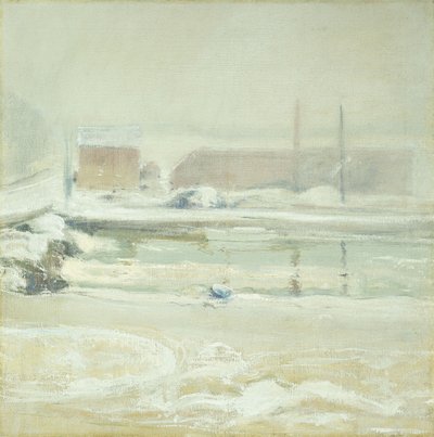 Cena do rio em Cos Cob, de John Henry Twachtman