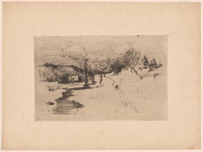 Paisagem de neve de John Henry Twachtman
