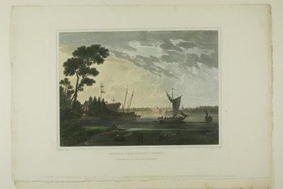 Norfolk; De Gosport, Virgínia, placa cinco do segundo número de Vistas pitorescas da paisagem americana de John Hill