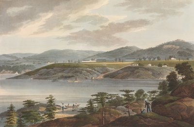 West Point No. 16 do The Hudson River Portfolio, 1825. de John Hill