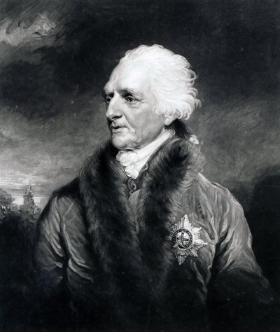 Augustus Henry Fitzroy, 3º Duque de Grafton, gravado por C. Turner de John Hoppner