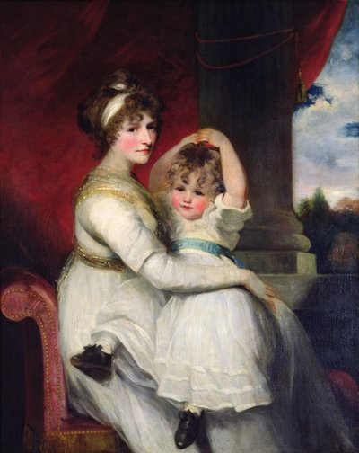 Georgina, condessa de Bathurst e seu filho, 1792 de John Hoppner