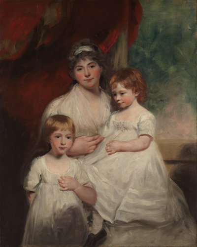 Sra. John Garden Ann Garden, 1769-1842 e Seus Filhos ..., 1796 ou 1797. de John Hoppner