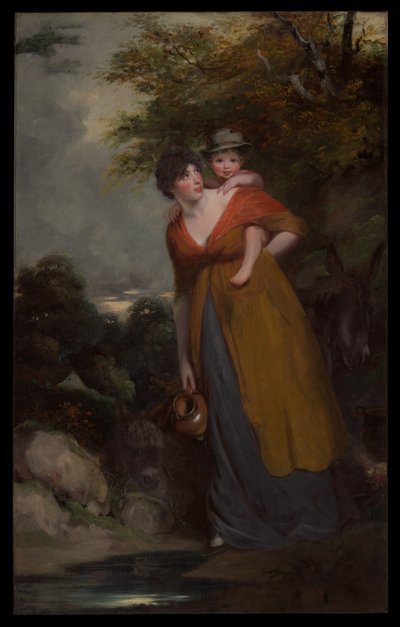 A Sra. Richard Brinsley Sheridan (Hester Jane Ogle, 1775/76-1817) e o seu filho (Charles Brinsley Sheridan, 1796-1843) de John Hoppner
