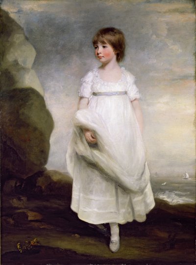 Retrato de Anne Isabella Milbanke (1792-1860), mais tarde Lady Byron, c.1800 (óleo sobre tela) de John Hoppner