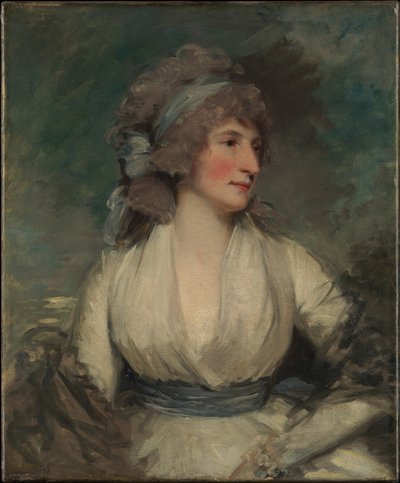 Retrato de uma mulher; (verso, agora coberto por tela de forragem) Estudo de cabeça de criança de John Hoppner