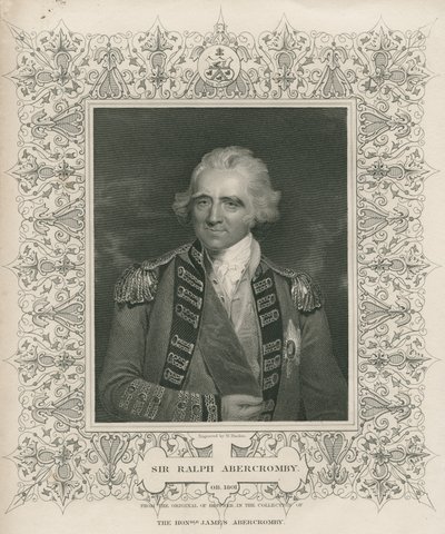 Sir Ralph Abercromby, ilustração de "Batalhas da Inglaterra por Mar e Terra" por Lieut. Coronel Williams, c.1890 de John Hoppner