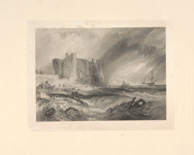 Castelo de Laugharne, Caermarthenshire de John Horsburgh
