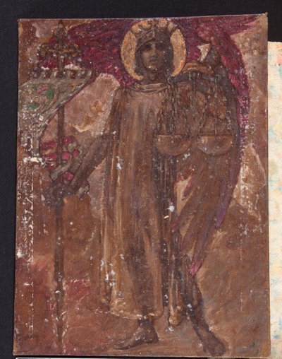 Estudo (óleo sobre cartão) de John Houghton Maurice Bonnor