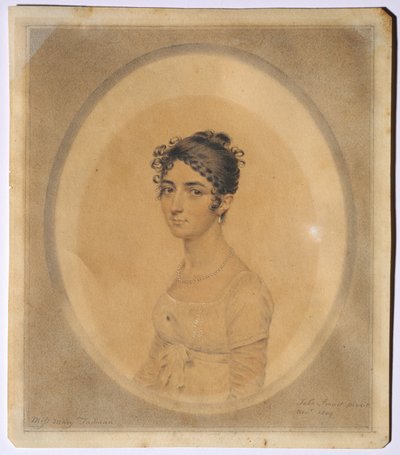 Retrato de Miss Mary Tadman, 1809. de John I. smart