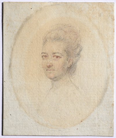 Retrato de uma mulher, c. 1775 de John I. smart
