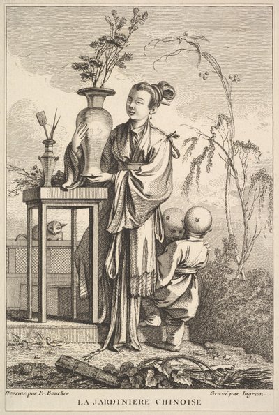 O jardineiro chinês, 1741-63. de John Ingram