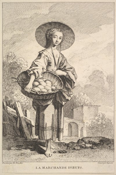 O Mercador de Ovos, 1741-63. de John Ingram