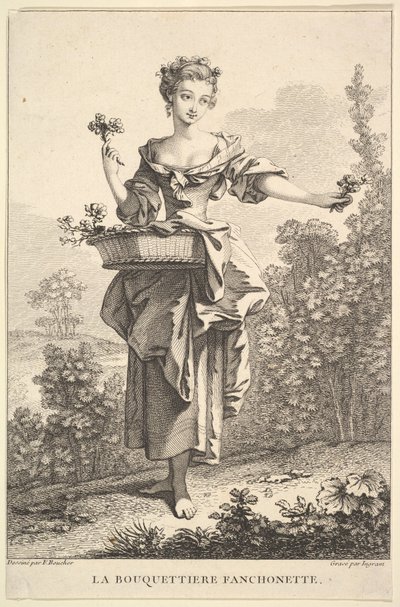A Florista Fanchonette, 1741-63. de John Ingram