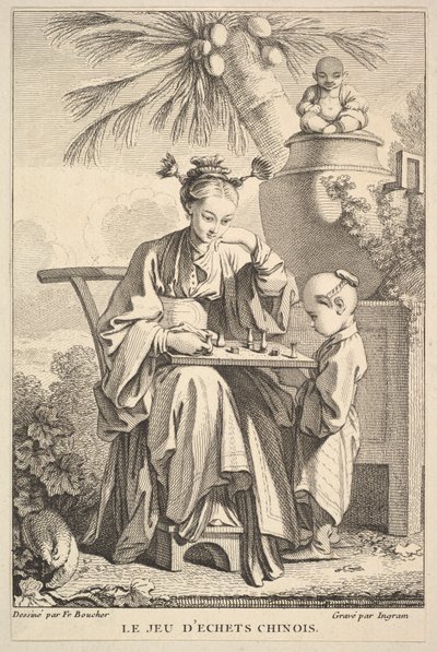O Jogo de Xadrez Chinês, 1741-63. de John Ingram