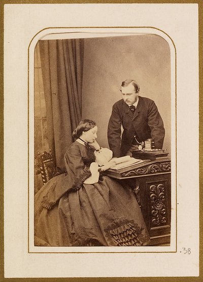 O príncipe e a princesa Luís de Hesse de John Jabez Edwin Mayall