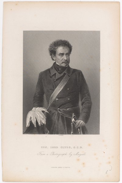  Gen. Lord Clyde, GCB , 1856 por volta de de John Jabez Edwin Paisley Mayall