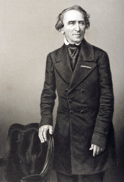 Giacomo Meyerbeer (1791-1864) gravado por DJ Pound de uma fotografia, de &39;A Sala de Estar de Personagens Eminentes, Volume 2&39;, publicado em Londres, 1860 de John Jabez Edwin Paisley Mayall