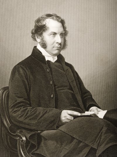 Henry Montagu Villiers (1813-61) gravado por DJ Pound de uma fotografia, de &39;A Sala de Estar de Personagens Eminentes, Volume 2&39;, publicado em Londres, 1860 de John Jabez Edwin Paisley Mayall