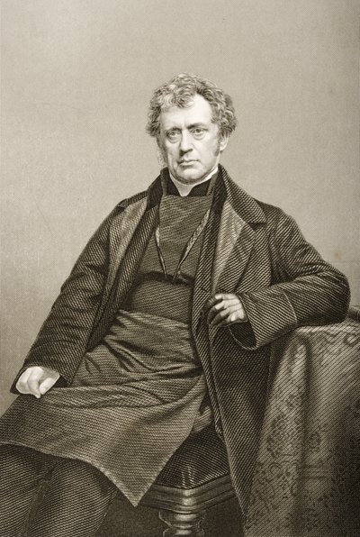 James Prince Lee (1804-69) gravado por DJ Pound a partir de uma fotografia, de &39;A Sala de Estar de Personagens Eminentes, Volume 2&39;, publicada em Londres, 1860 de John Jabez Edwin Paisley Mayall