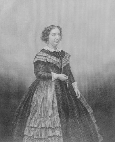 Senhorita Louisa Pyne, de "A Galeria dos Retratos das Personagens Eminentes", 1861 (gravura em aço) de John Jabez Edwin Paisley Mayall