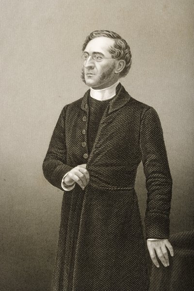 Rev. John Cumming (1707-81), gravado por DJ Pound de uma fotografia, de &39;A Sala de Estar de Personagens Eminentes, Volume 2&39;, publicado em Londres, 1860 de John Jabez Edwin Paisley Mayall