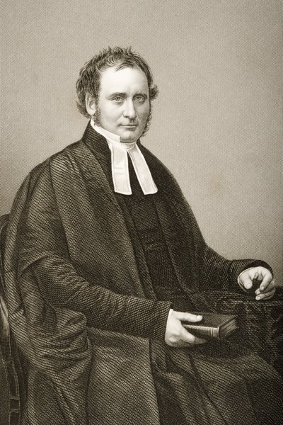Robert Bickersteth (1816-84), gravado por DJ Pound de uma fotografia, de "A Sala de Estar de Personagens Eminentes, Volume 2", publicado em Londres, 1860 de John Jabez Edwin Paisley Mayall