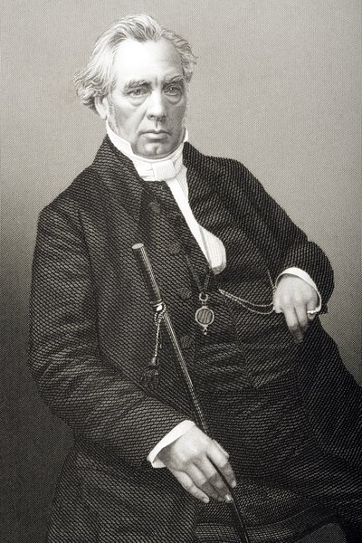 Samuel Dousland Waddy (1804-76), gravado por DJ Pound de uma fotografia de "A Sala de Estar de Personagens Eminentes, Volume 2", publicado em Londres, 1860 de John Jabez Edwin Paisley Mayall