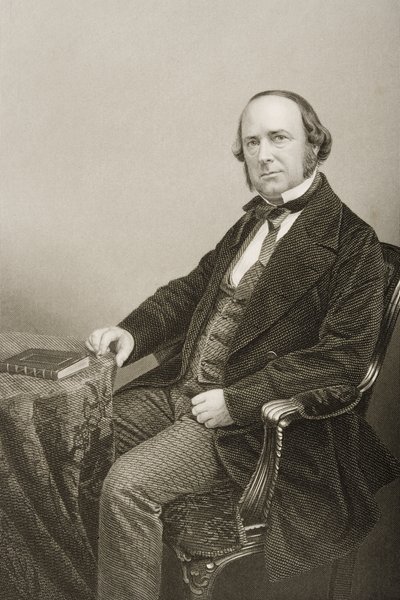 Thomas Wright (1810-77) gravado por DJ Pound de uma fotografia, de &39;A Sala de Estar de Personagens Eminentes, Volume 2&39;, publicado em Londres, 1860 de John Jabez Edwin Paisley Mayall