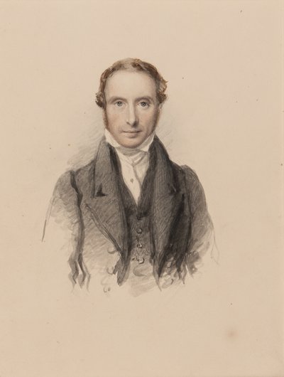 Retrato de Samuel Prout, c.1820 (wc no papel) de John Jackson