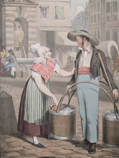 O transportador de água, 1821 de John James Chalon