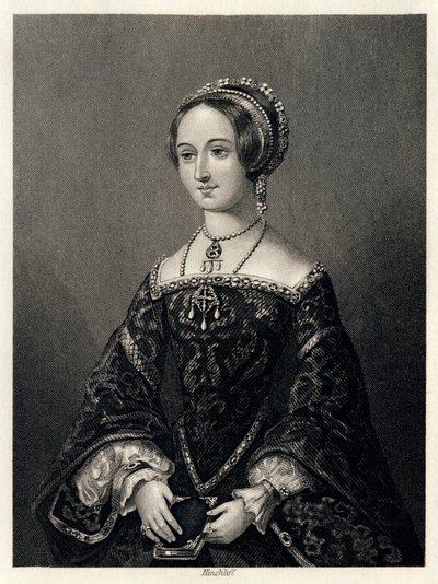 Marguerite de Navarra, Rainha Consorte de Henrique II de Navarra, 1864. de John James Hinchcliff