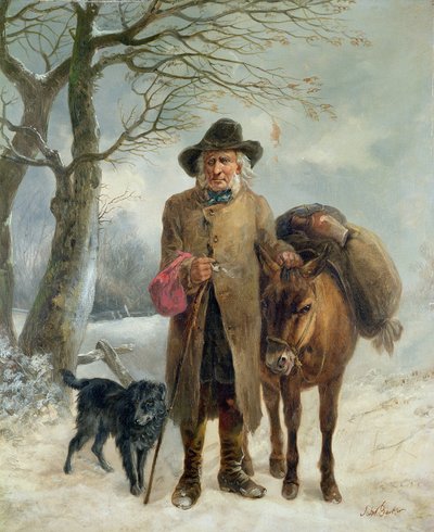 Recolhendo combustível de inverno (óleo) de John Jesse Barker