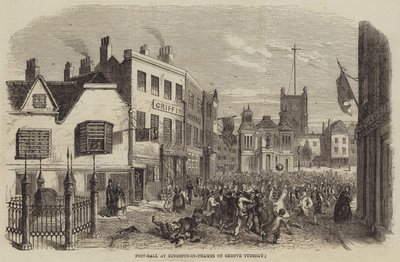 Foot-Ball em Kingston-on-Thames na Terça-feira Gorda de John Jessop Hardwick