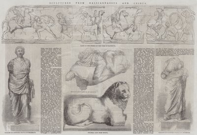Esculturas de Halicarnassus e Cnidus de John Jessop Hardwick