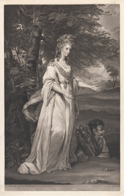 A Honorável Sra. Tollemache, no Carácter de Miranda de John Jones