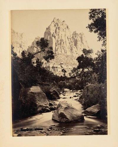 Eagle Crag, Rio Virgen, Utah de John K. Hillers